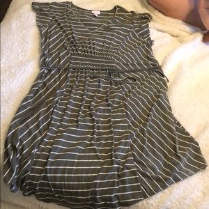 Army green maternity  dress 2XL